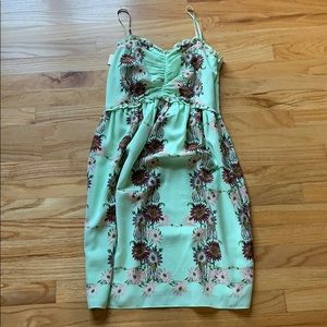 💥FLASH SALE!!💥Green floral ruched midi dress !!